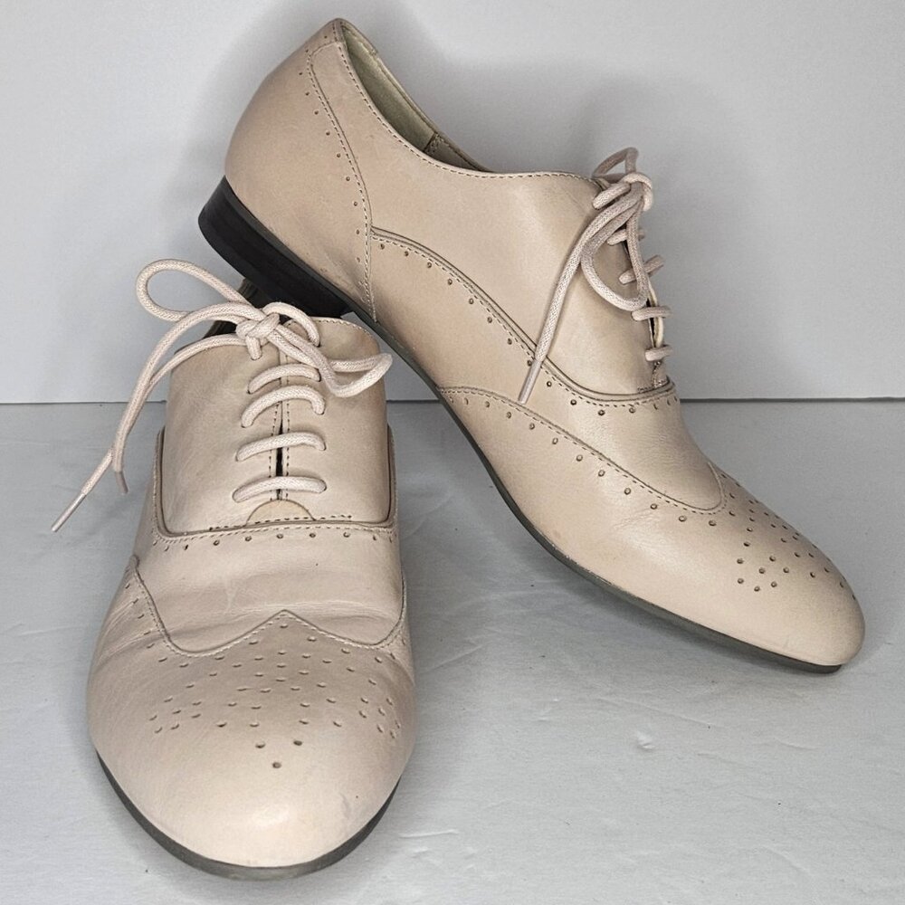 Clarks Womens Brogue Shoes Sz 7.5 Academia Preppy Lace Up Dollcore Kinderwhore